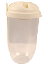 Contenedor portátil para taza de ensalada con tenedor contenedor para salsa 30 oz - blanco almuerzo para llevar