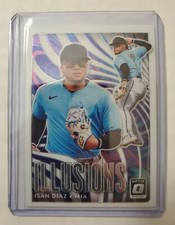 2020 Donruss Optic Baseball Isan Diaz Illusions Insert Miami Marlins #OI-4