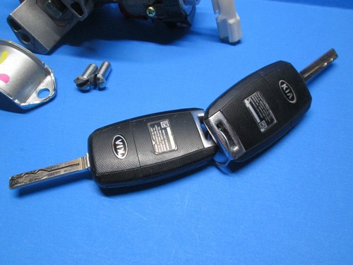 11-17 Kia Sportage Auto Ignition Lock Cylinder Assembly 2 Flip Key 819103W000 OE - Picture 4 of 9