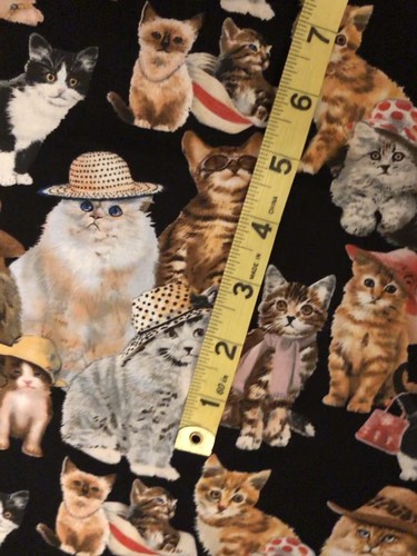 Kitty Cat Hat Club CATS in HATS by Howard Robinson for Elizabeth’s Studio BTFQ - Picture 12 of 13