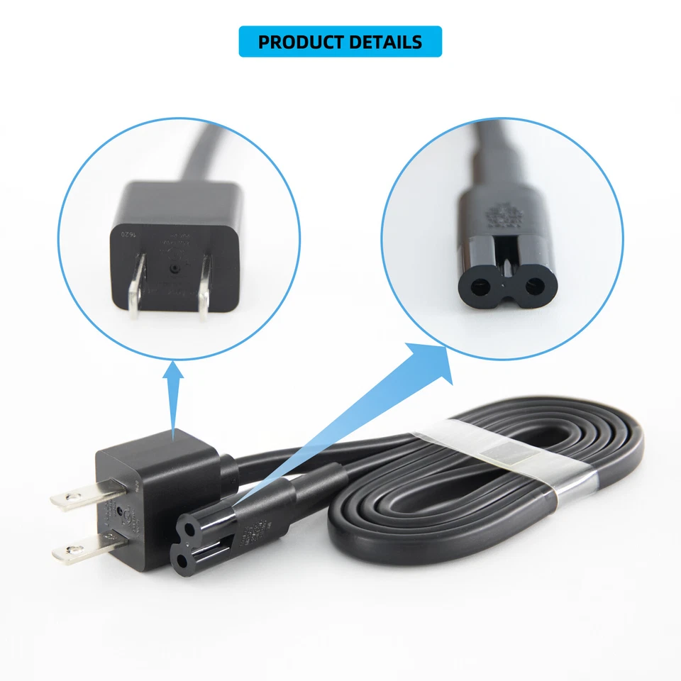 2Pcs Genuine Surface Pro 3/4/5 Laptop Power Adapter Charging Cable Charger Cord - Imagem 3 de 4