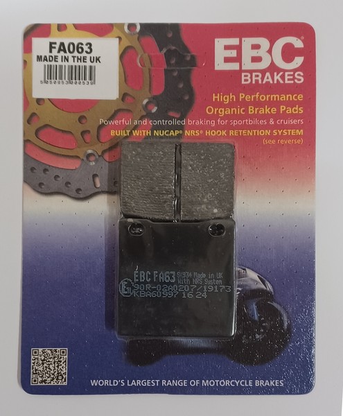 EBC Org. BremsbeläGe Set FüR Suzuki GSXR1100 Hinterrad 1986-1996-image