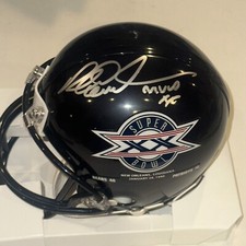 RICHARD DENT Signed BEARS SUPER BOWL CHAMPS Mini-helmet Beckett Auth & MVP Ins