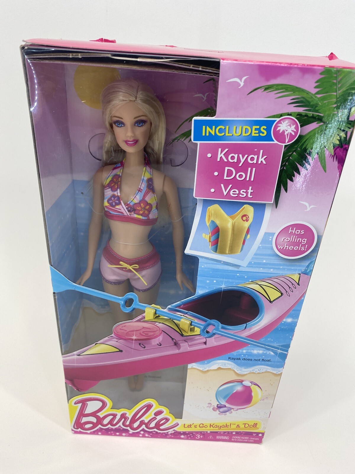 barbie on the go watercraft and kayak set