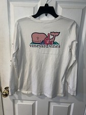Vineyard Vines Long Sleeve Pocket Tee T-shirt Cheerleader Football Girls Sz 16