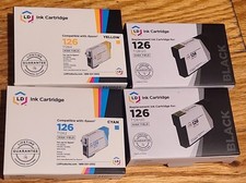 LD Replacement for Epson 126 Ink Cartridge Cyan, Yellow, Black T126220