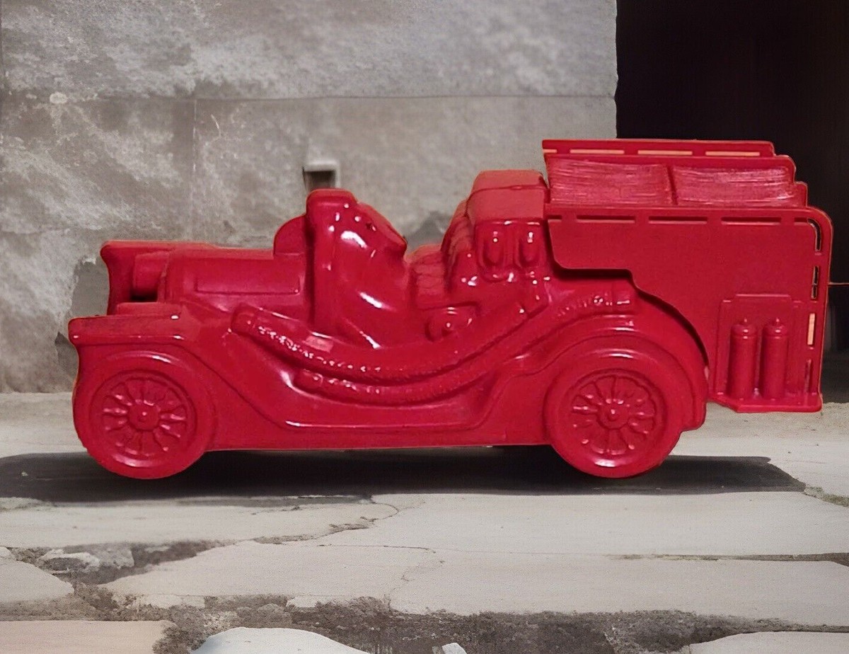 AVON Fire truck Alarm Aftershave Empty VINTAGE