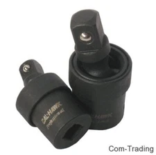 2pc Universal Impact Joint Set 3/8" & 1/2" DR. CR-MO Ball Type Swivel Socket