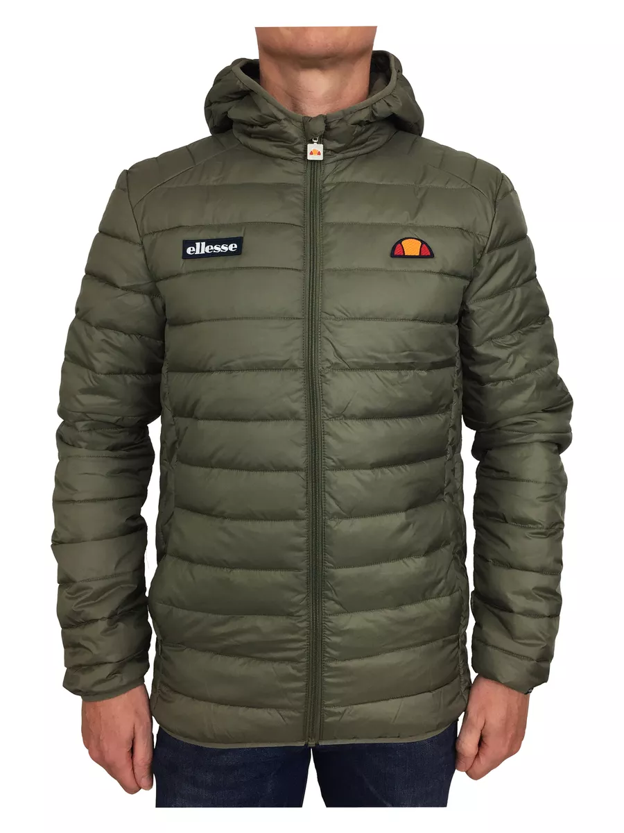 Ellesse lombardy padded jacket khaki discount