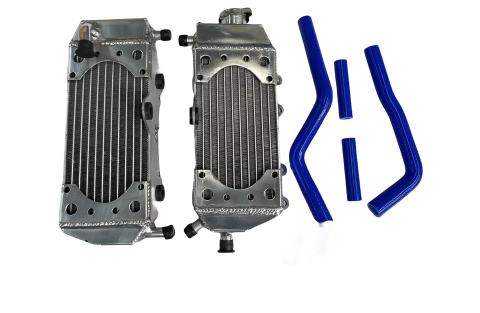 Radiador reforzado de aluminio y manguera de silicona para Yamaha YZ125 YZ125X 2005-2022 Foto 2 de 4