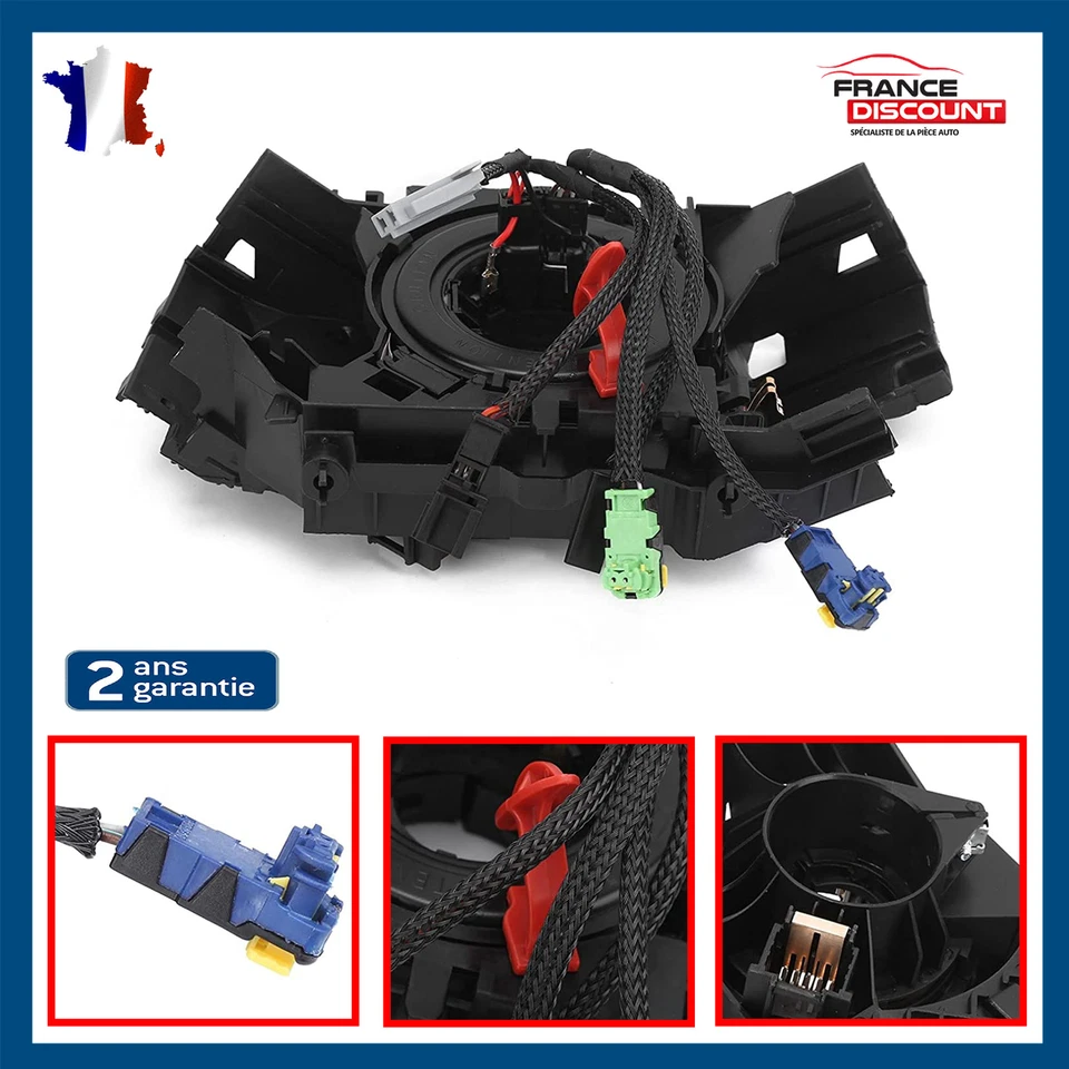 Contacteur Tournant Ressort prévu pour Renault Clio III 2005 à 2012 - 8201590627 - Photo 1/4