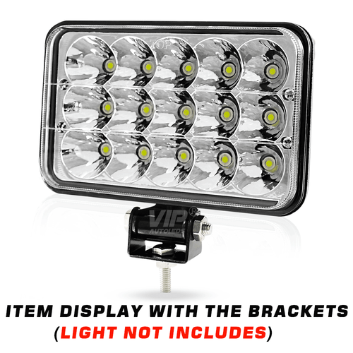 4x Soportes de base de montaje de lámpara de trabajo para faros LED cuadrados universales de 4x6" pulgadas - Imagen 3 de 4