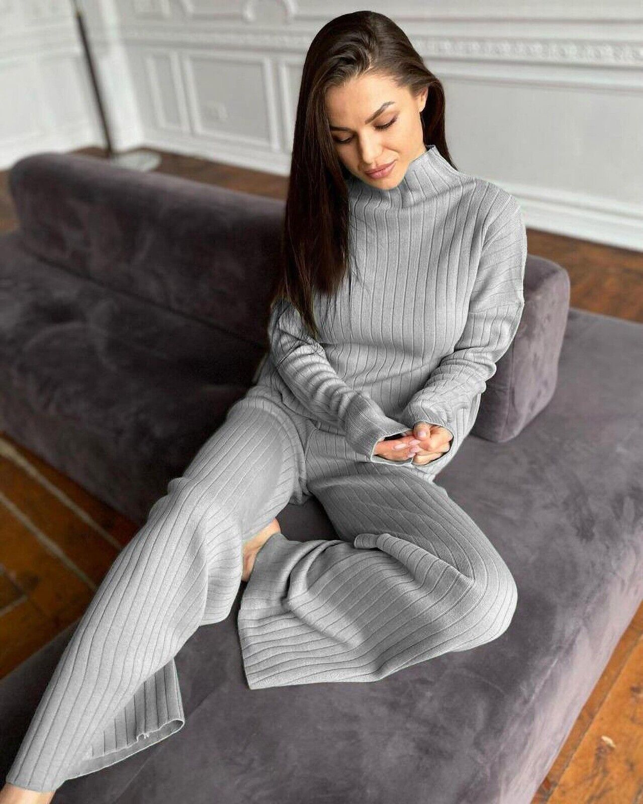 You've Met Your Match Knitted Lounge Set