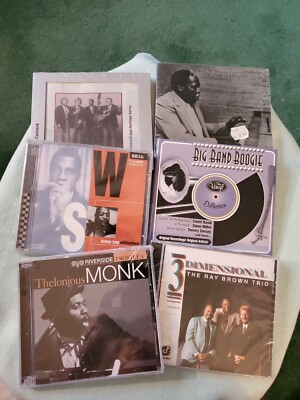Ray Brown Trio, Memphis Slim, Thelonious Monk, Sonny Boy Williamson, 6 new CDs