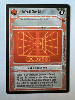 Star Wars CCG ANH A New Hope Limited You're All Clear Kid! SWCCG
