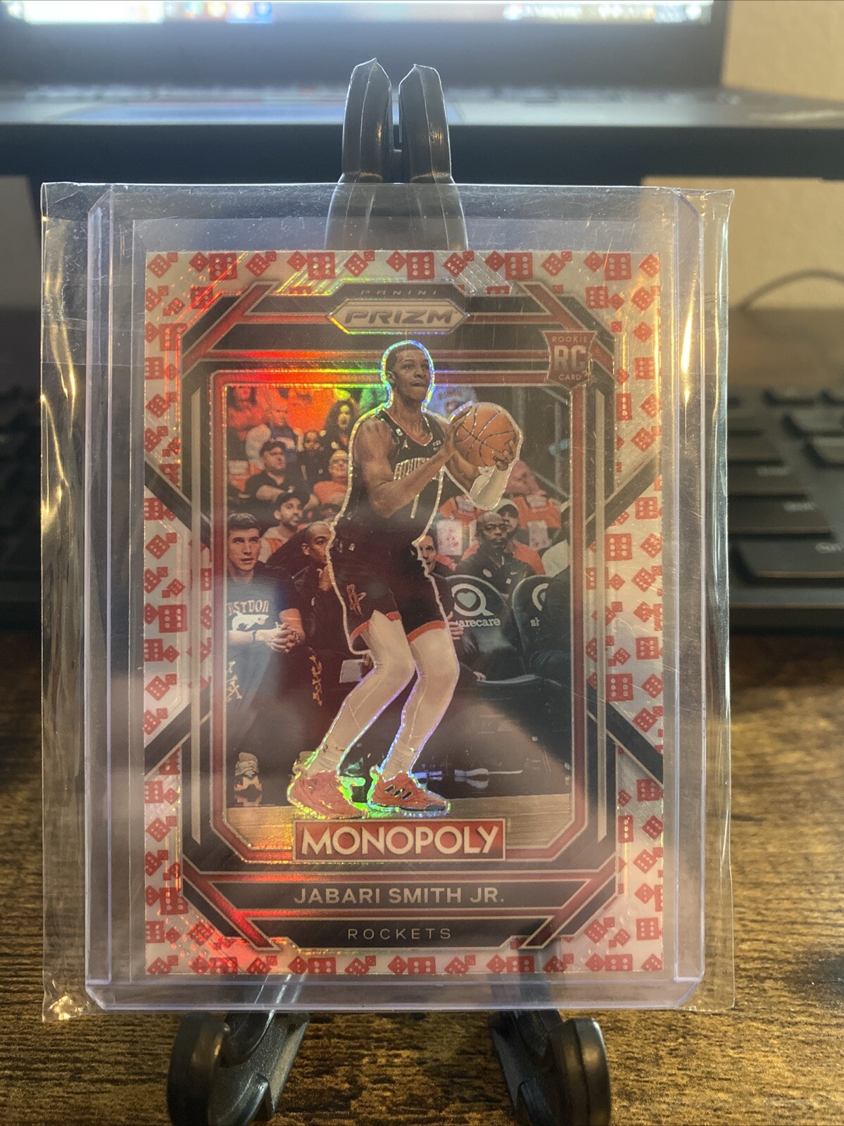 2022-23 Panini Prizm Monopoly - Red Dice SP Prizm #32 Jabari Smith Jr. (RC)