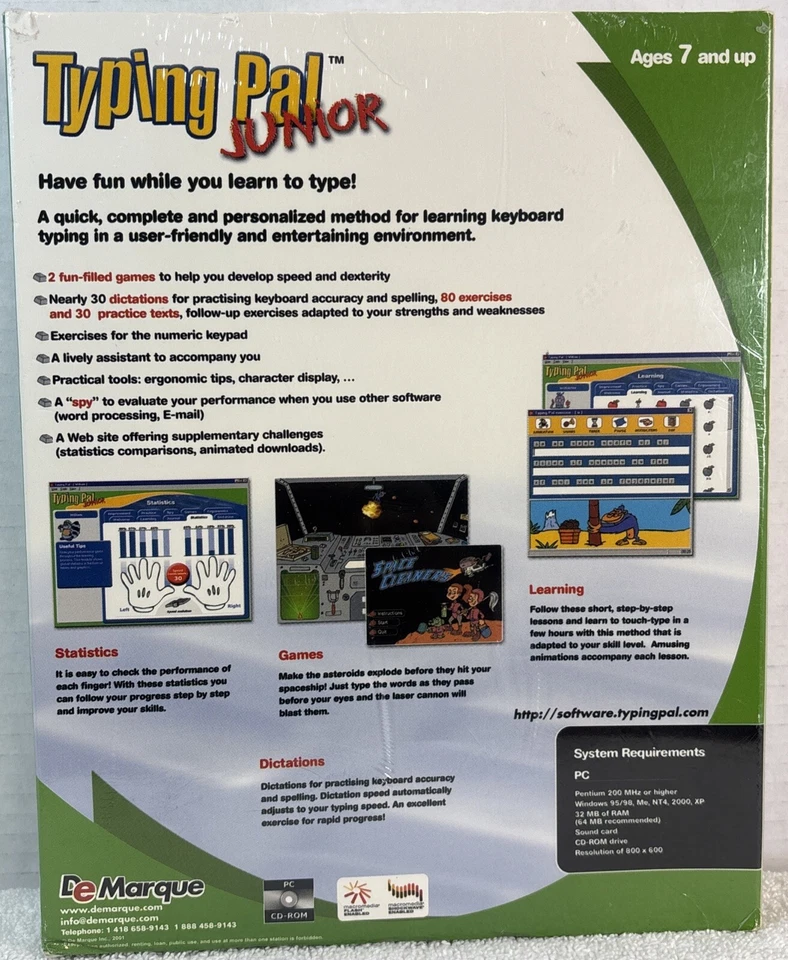 Remarque Typing PAL Junior - Box pack - 1 user - PC - CD - Win - English - Image 2 of 4