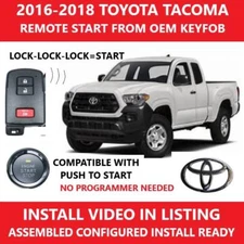 Plug & Play Remote Start Complete Kit 2016 2017 2018 Toyota Tacoma PTS