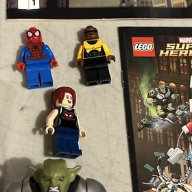 LEGO 76016 Marvel Super Heroes Spider-Helicopter Rescue Complete w/Box & Manuals