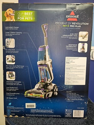 BISSELL ProHeat 2X Revolution Pet Pro Plus Upright Deep Cleaner Purple  (3588F)