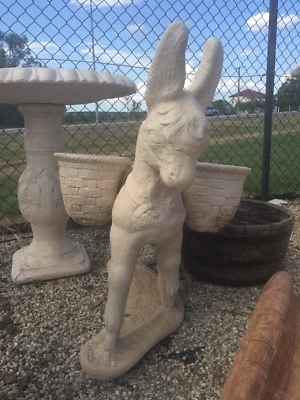 Donkey With Baskets Garden Statue Other Home