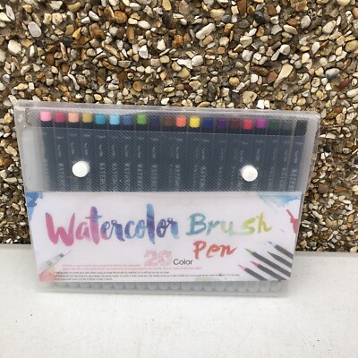 20 Farben Aquarell Pinsel Stift Set Soft Waterbrush Kunst für Schulbedarf