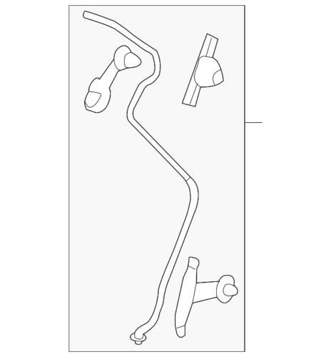 Manguera de drenaje del techo corredizo trasero izquierdo para Ford Explorer 2011-2019 (N/P BB5Z-78502C53-A)