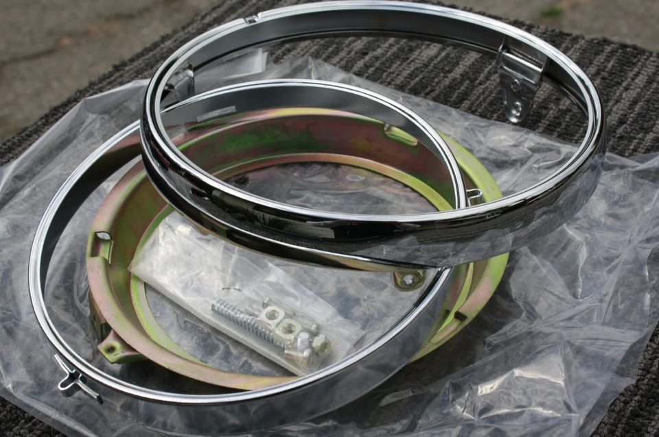 KIT COMPLETO HONDA CB750 CB550 7" anillo embellecedor llanta retenedor 33101-300-673 Foto 3 de 4