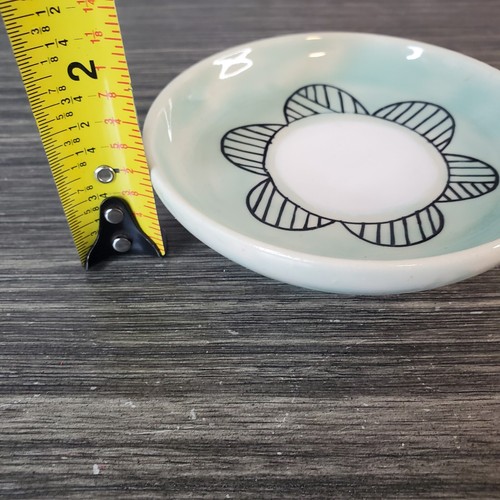 Jenny Dowd Pin Magnético Y Aguja Cuenco Cerámica Plato Azul Firmado Ayuda para Coser - Imagen 4 de 5