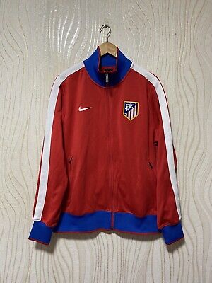 ATLETICO MADRID N98 AUTHENTIC FOOTBALL SOCCER TRACK JACKET ATLETICO MADRID N98 AUTHENTIC FOOTBALL SOCCER TRACK JACKET