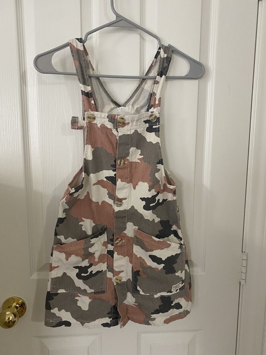 Zara Kids Camo Denim Jean Dress Size 9 Girls | eBay
