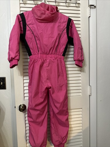 Vintage OBERMEYER Pink Thermolite Insulated Snow/Ski Suit Hoodie~ Sz Small Girls - Picture 9 of 24