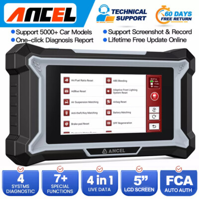 ANCEL DS100 OBD2 Scanner Code Reader Engine Transmission ABS SRS Diagnostic Tool