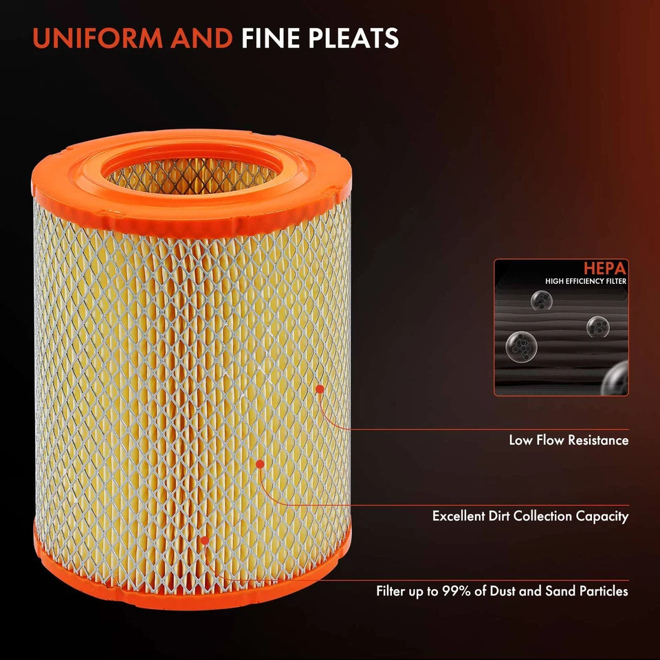 Engine Air Filter for Audi A8 Quattro 2005 2006 2007-2010 V8 4.2L Radial Seal - Image 4 of 4