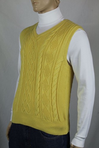 Ralph Lauren Yellow Cashmere Cable Knit 
