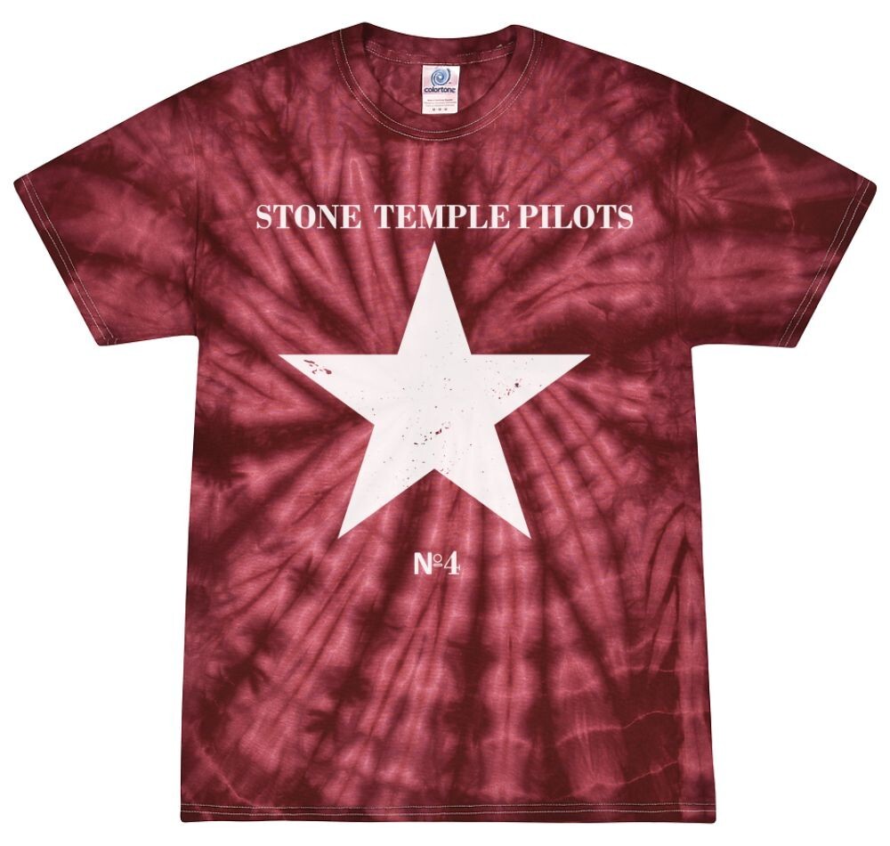 Stone Temple Pilots No. 4 Tie-Dye T-Shirt on Youth & Adult Size