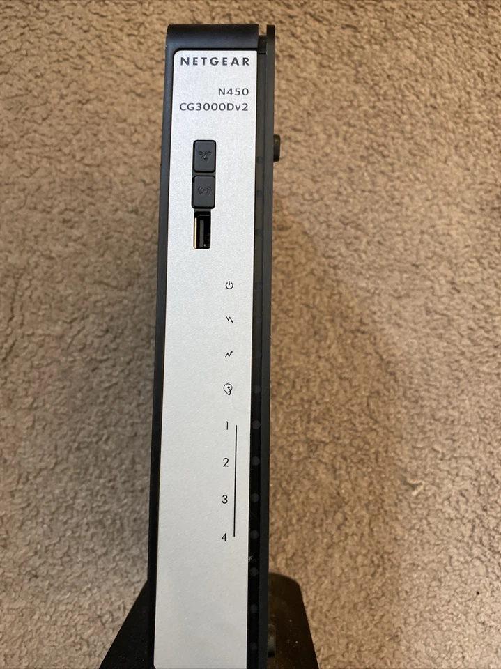 Netgear N450 340 Mbps 4-Port 10/100 Wireless N Router (N450-100NAS) - Image 2 of 3