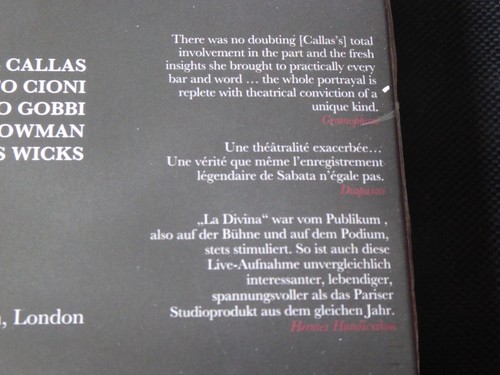 Maria Callas - Puccini Tosca (NEW SEALED 2 x CD 2017) CARLO FELICE CILLARIO - Picture 6 of 7