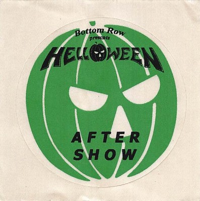 Bottom Row Helloween Backstage Pass Green After Show Variant