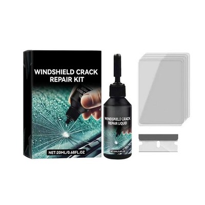 Windshield Chip Repair Kit 2026, Glass Crack Repair for Most Cars, 2 Pack