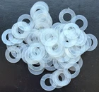 Polythene (LDPE) Plastic Washers- 15.4mm O/D X 7.9mm I/D X 0.5mm Thk