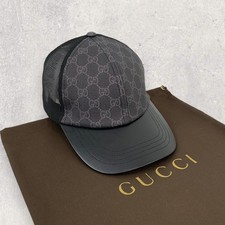 Gucci GG Monogram Canvas Mesh Back Baseball T...