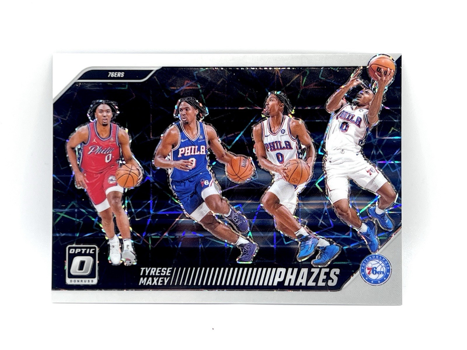 2024-25 Panini Donruss Optic Tyrese Maxey Phazes Case Hit SSP