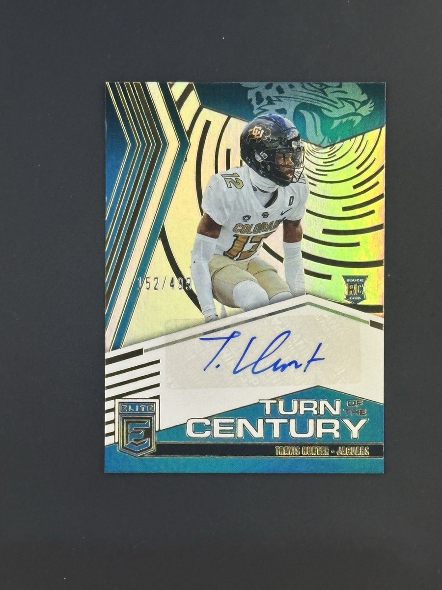 Travis Hunter 2025 Donruss Elite Turn of the Century Rookie Auto