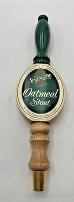 Vtng New England Brewing Co. Oatmeal Stout Wood Tap Handle 12½'' RARE Breweries