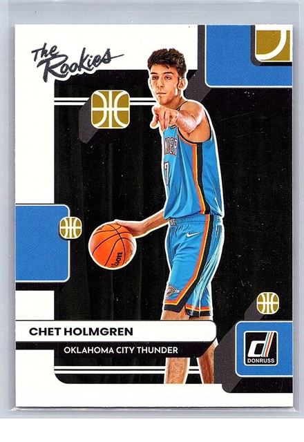 2022-23 Donruss The Rookies Chet Holmgren #2 – Oklahoma City Thunder RC