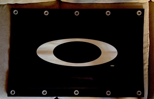 Oakley Vintage Super Rare O Banner - 35 1/2” x 23 1/2” Canvas Heavy Duty