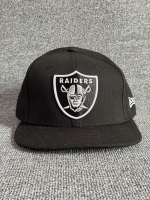 New Era Raiders 9FIFTY Snapback Flat Brim Black One Size NFL Hat