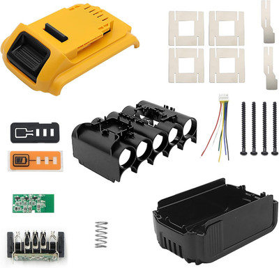 18V 20V 4.0Ah 5.0Ah 10-Cell 18650 Battery Case Parts Cover Replacement for Dewal
