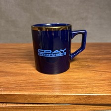 Cray Research, Inc. Coffee Mug Blue with gold trim